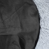 PaWz Pet Bed Cat Dog Donut Nest Calming Kennel Cave Sleeping Light Grey XXXL PaWz
