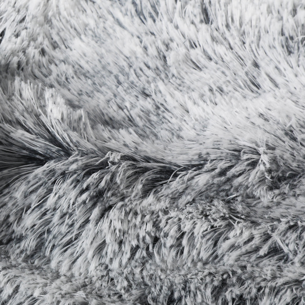 PaWz Dog Blanket Pet Cat Mat Puppy Warm Soft Plush Washable Reusable Large Charcoal PaWz