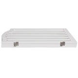 PaWz Wooden Pet Gate Dog Fence Safety Stair Barrier Security Door 3 Panels White PaWz