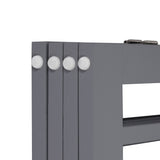 PaWz Wooden Pet Gate Dog Fence Safety Stair Barrier Security Door 4 Panels Grey Petsleisure