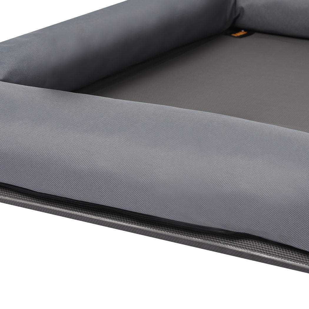 PaWz Elevated Pet Bed Dog Puppy Cat Trampoline Hammock Raised Heavy Duty Grey L PaWz