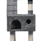 PaWz Cat Trees Scratching Post Scratcher For Large Cats Tower House Grey 140cm PaWz