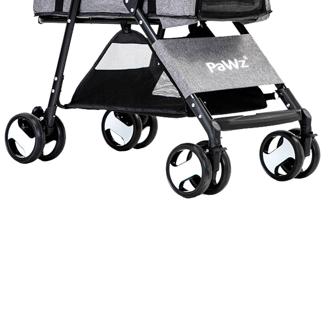 PaWz Large Pet Stroller Dog Cat Travel Carrier Pram Foldable Pushchair Outdoor PaWz