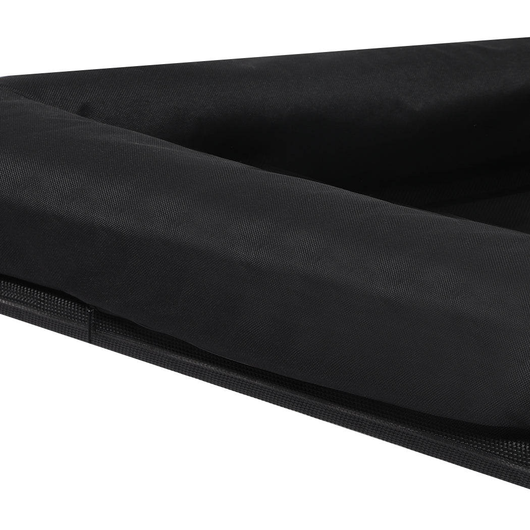 PaWz Elevated Pet Bed Dog Puppy Cat Trampoline Hammock Raised Heavy Duty Black L PaWz