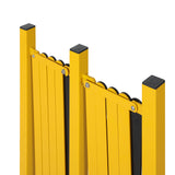 Expandable Portable Safety Barrier With Castors 510cm Retractable Isolation Fence Unbranded