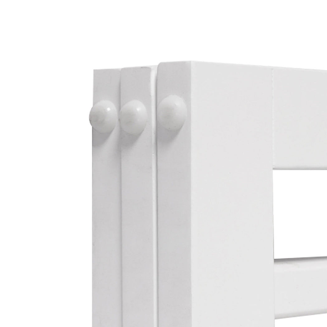 PaWz Wooden Pet Gate Dog Fence Safety Stair Barrier Security Door 3 Panels White PaWz