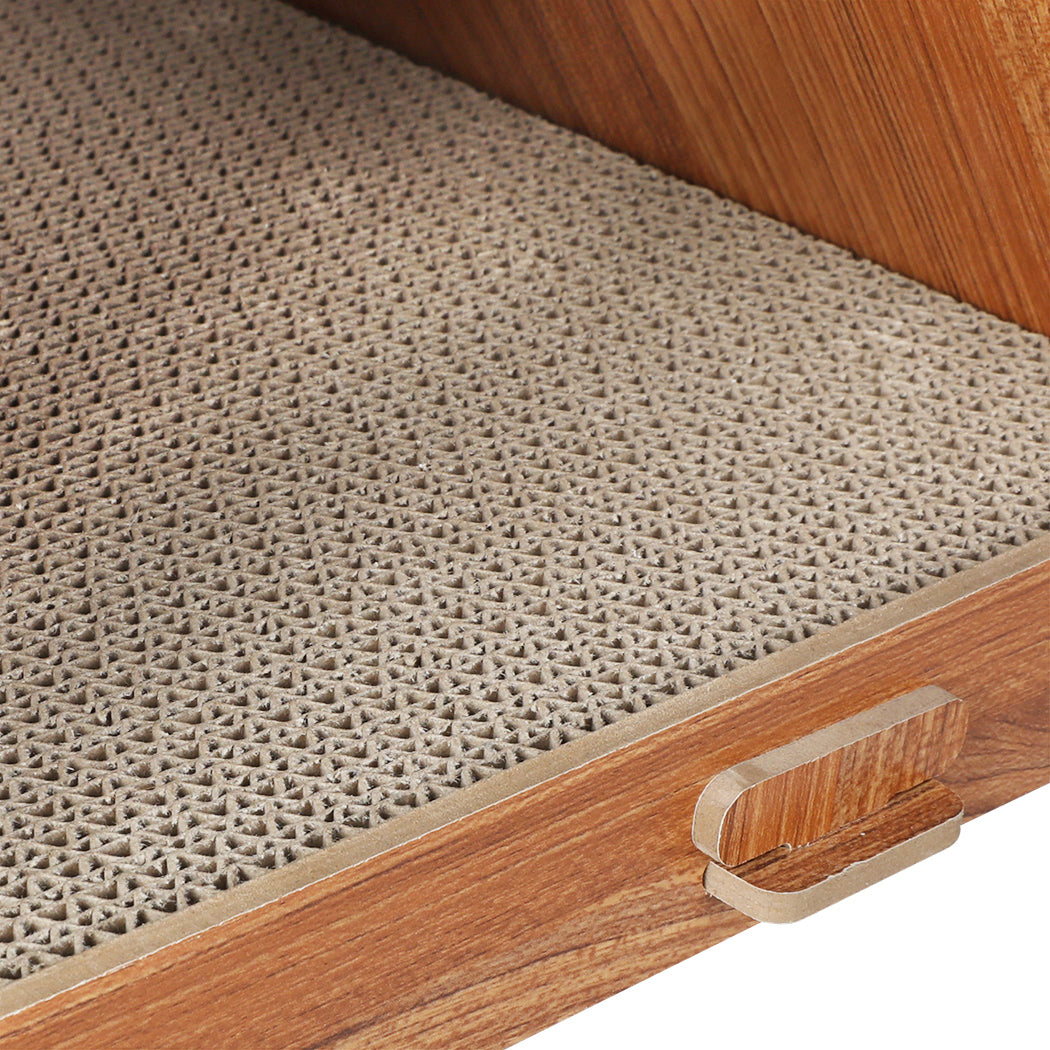 PaWz Cat Scratcher Scratching Board Corrugated Cardboard Scratch Bed Condo House Petsleisure