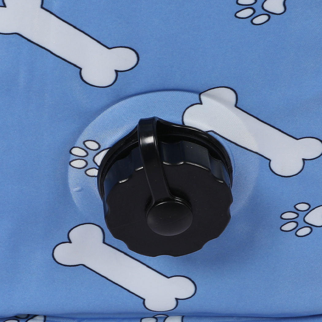Portable Pet Swimming Pool Kids Dog Cat Washing Bathtub Outdoor Bathing Blue L PaWz
