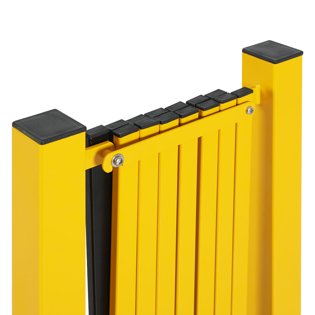 Expandable Portable Safety Barrier With Castors 350cm Retractable Isolation Fence Unbranded