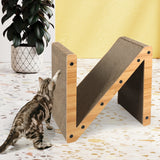 PaWz Cat Scratcher Scratching Board Corrugated Cardboard Scratch Bed Toy Pad Mat Petsleisure