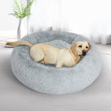 PaWz Pet Bed Cat Dog Donut Nest Calming Kennel Cave Sleeping Light Grey XXXL PaWz