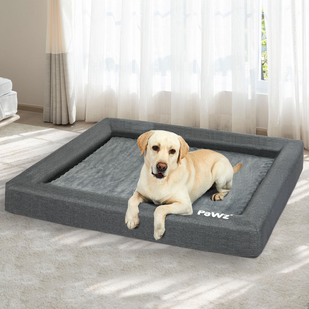 PaWz Memory Foam Pet Bed Calming Dog Cushion Orthopedic Washable Removable XL Petsleisure
