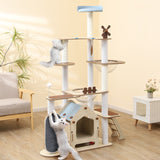 PaWz Cat Tree Scratching Post Scratcher Cats Tower Wood Condo Toys House 168cm Petsleisure