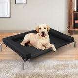 PaWz Elevated Pet Bed Dog Puppy Cat Trampoline Hammock Raised Heavy Duty Black L PaWz