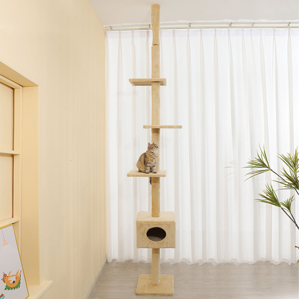 PaWz Cat Scratching Post Tree Cubby House Condo Furniture Scratcher 248-288 High PaWz