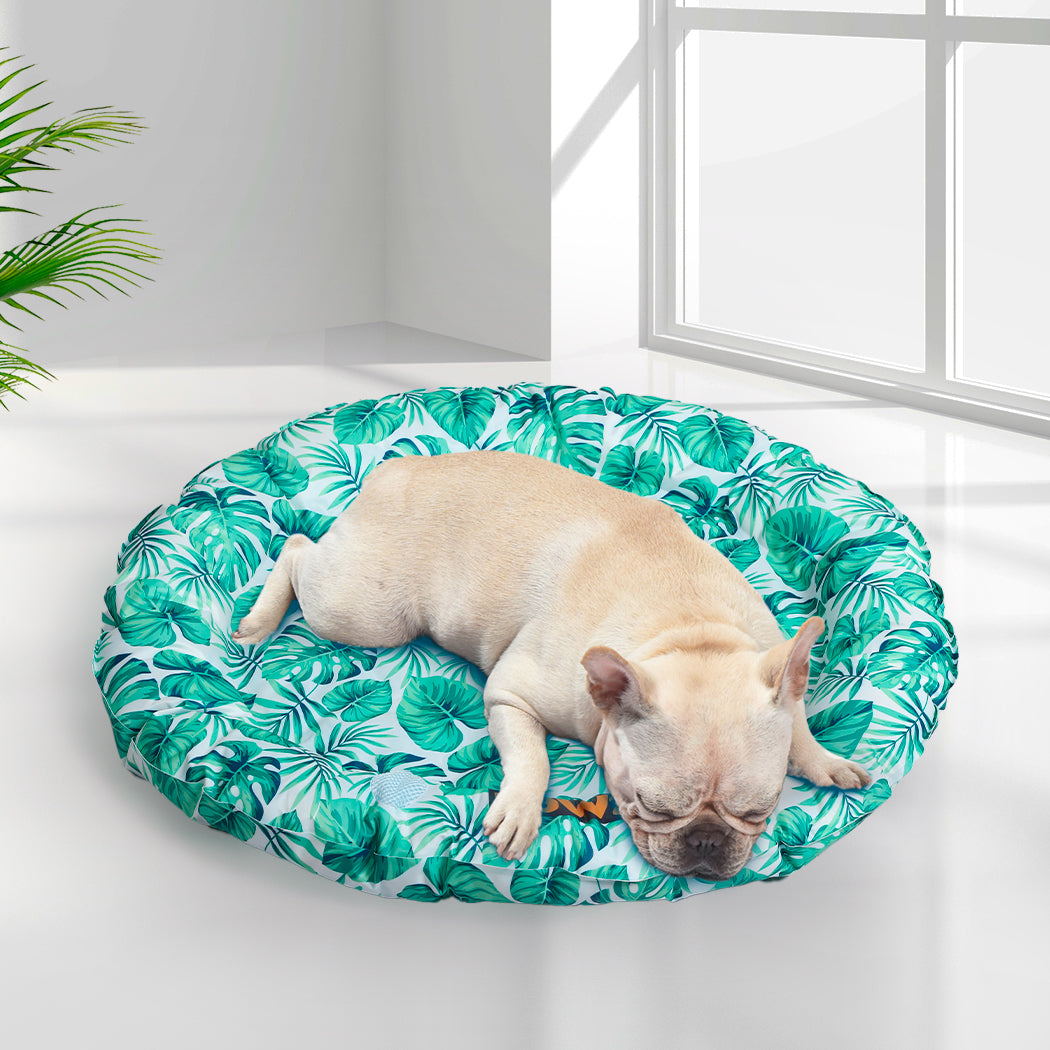 PaWz Pet Cool Gel Mat Cat Bed Dog Bolster Waterproof Self-cooling Pads Summer L PaWz