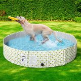 PaWz 120cm Pet Dog Swimming Pool Cat Portable BathTub Kid Shower Washing Folding PaWz