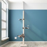 PaWz Cat Scratching Post Tree Condo Furniture Scratcher Tower 228-288 High Cream PaWz