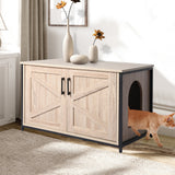PaWz Enclosed Hooded Cat Litter Box Furniture Kitty Toilet Tray Pet House Table PaWz