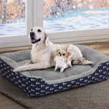 PaWz Pet Dog Cat Bed Deluxe Soft Cushion Lining Warm Kennel Navy Anchor XXL PaWz