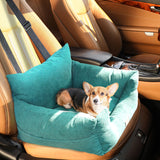 PaWz Pet Car Booster Seat Dog Protector Portable Travel Bed Removable Green M PaWz