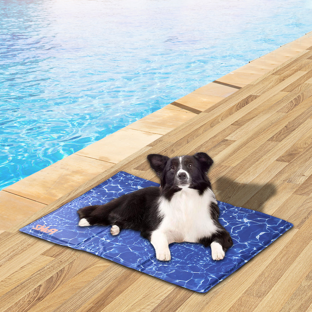 PaWz Pet Cooling Mat Gel Mats Bed Cool Pad Puppy Cat Non-Toxic Beds Summer L PaWz