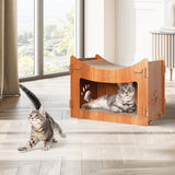 PaWz Cat Scratcher Scratching Board Corrugated Cardboard Condo House Large Petsleisure