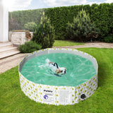 PaWz 80cm Pet Dog Swimming Pool Cat Portable BathTub Kid Shower Washing Folding PaWz