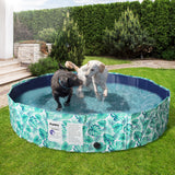 PaWz 160cm Portable Pet Swimming Pool Kids Dog Washing Bathtub Outdoor Foldable PaWz