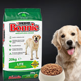 Bonnie Adult All Breed Real Chicken For Less Active Overweight Dry Dog Food 20kg Bonnie