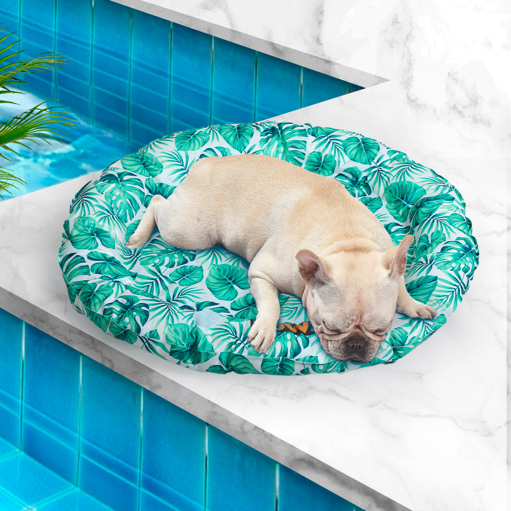 PaWz Pet Cool Gel Mat Cat Bed Dog Bolster Waterproof Self-cooling Pads Summer L PaWz