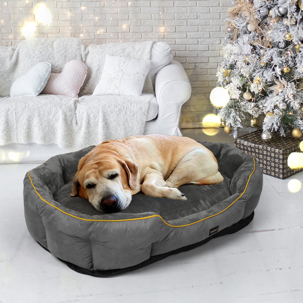 PaWz Electric Pet Heater Bed Heated Mat Cat Dog Heat Blanket Removable Cover XL PaWz