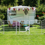 PaWz 8 Panel 40'' Pet Dog Playpen Puppy Exercise Cage Enclosure Fence Metal PaWz