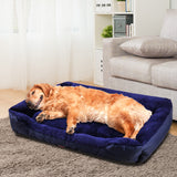 PaWz Pet Bed Mattress Dog Cat Pad Mat Cushion Soft Winter Warm 2X Large Blue PaWz