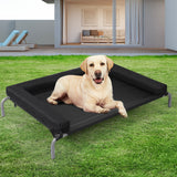 PaWz Elevated Pet Bed Dog Puppy Cat Trampoline Hammock Raised Heavy Duty Black L PaWz