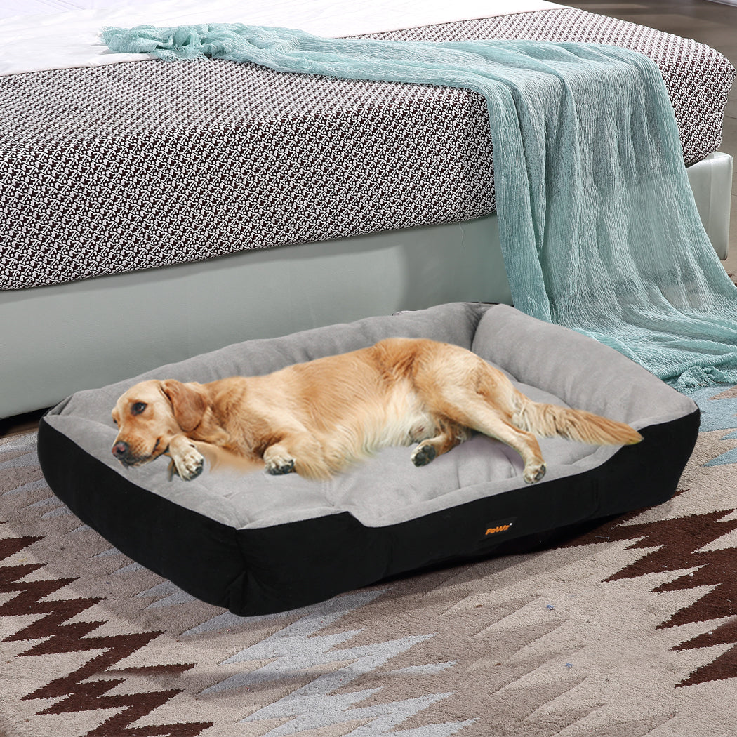 PaWz Pet Bed Dog Beds Bedding Mattress Mat Cushion Soft Pad Pads Mats XXL Black PaWz
