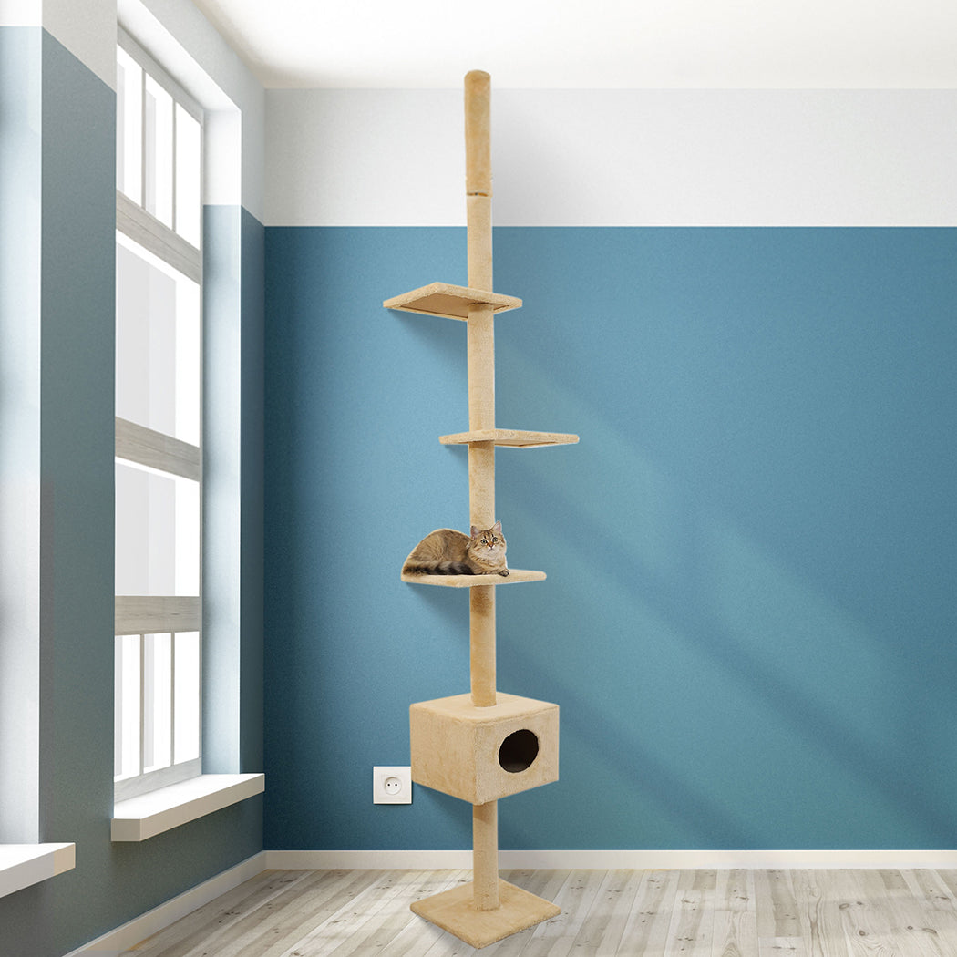 PaWz Cat Scratching Post Tree Cubby House Condo Furniture Scratcher 248-288 High PaWz