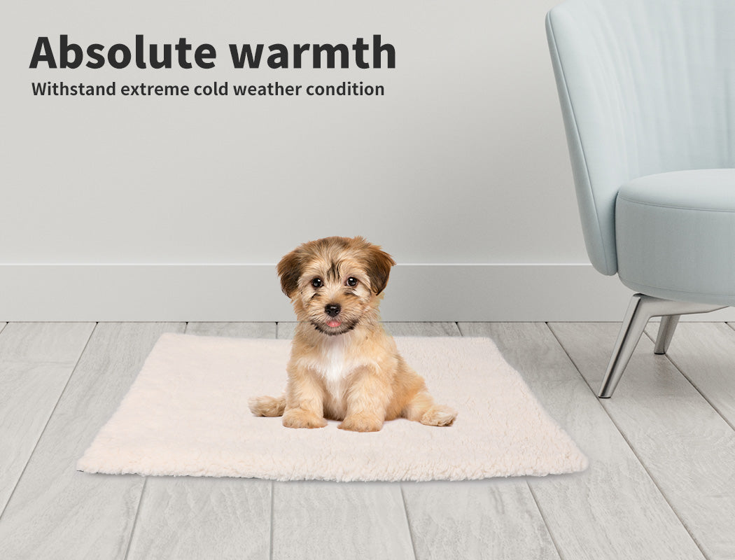 PaWz Heated Pet Bed Heating Pad Dog Beds Bedding Soft Mattress Cushion Pillow M PaWz