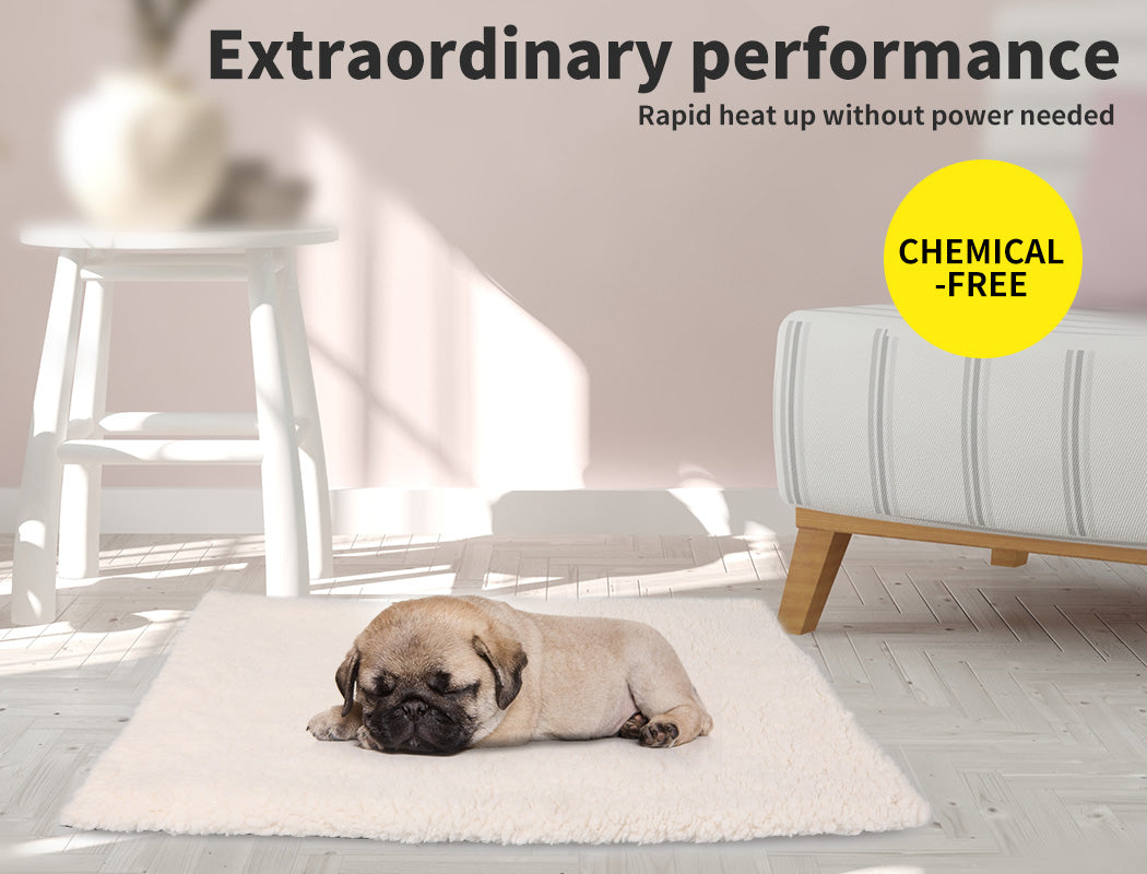 PaWz Heated Pet Bed Heating Pad Dog Beds Bedding Soft Mattress Cushion Pillow M PaWz