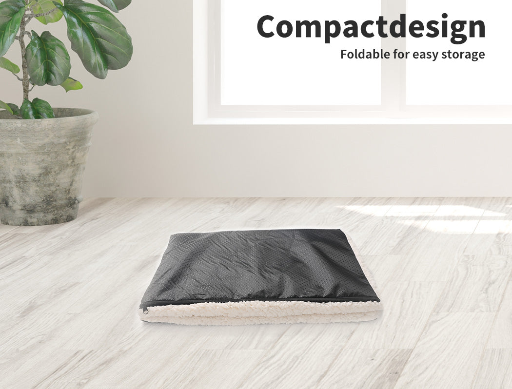 PaWz Heated Pet Bed Heating Pad Dog Beds Bedding Soft Mattress Cushion Pillow M PaWz