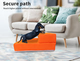 PaWz Pet Stairs Steps Ramp Portable Foldable Climbing Staircase Soft  Dog Orange PaWz