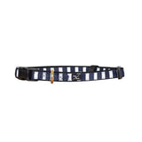 Mog And Bone Neoprene Collar Navy Hampton Stripe