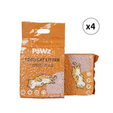 PaWz 2.5kg Tofu Cat Litter Clumping Flushable Fast Super Absorben Peach x4 Petsleisure