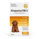 Simparica Trio Parasite Treatment Chews for Puppies 1.25-2.5kg (3 pack)