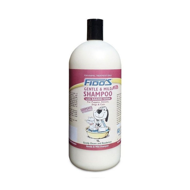 Fidos Gentle And Mild Shampoo For Dogs, Puppies, Cats and Kittens (1L) Fidos