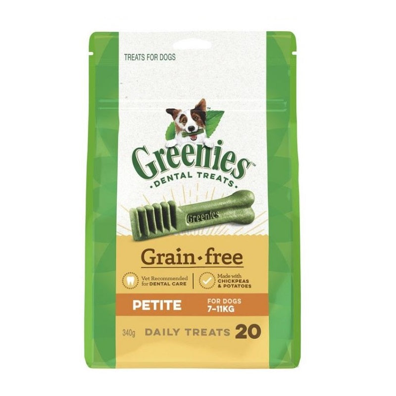 Greenies Dental Treats Grain Free For Dogs 7-11kg (340g) Greenies