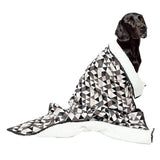 Mog And Bone Designer Fleece Reversible Blanket Mocca Diamond Dog Cat Mog and Bone