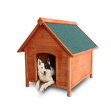 Pet Basic Dog Kennel A Frame Weather Resistant Timber Elevated Base 103cm Petsleisure