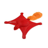 Gigwi Lets Fly Squirrel Squeak Tpr Plush Red