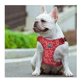 Floral Doggy Harness Red L True Love